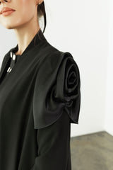 EAA2411 Rose Sleeve Tailored Abaya