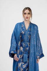 RMDB2401-BL Royal Majesty Kimono Abaya- Full set