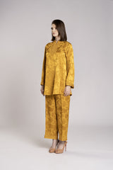 RMDML2501A- YELLOW Hooded Moroccan Elegance Abaya