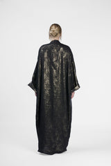 RMDB2401-BLK Shadow Elegance Kimono Abaya- Full set