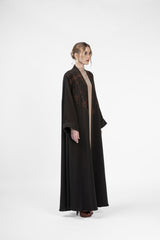 RMDJK2402-BR Earthen Spirit Brown Kimono Abaya