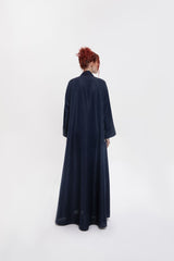 RTWS2401-BLUE Whispers of Elegance Kimono Abaya