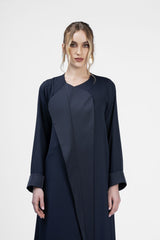 RMD2408-BL Luxurious Splendor Abaya in Navy Blue