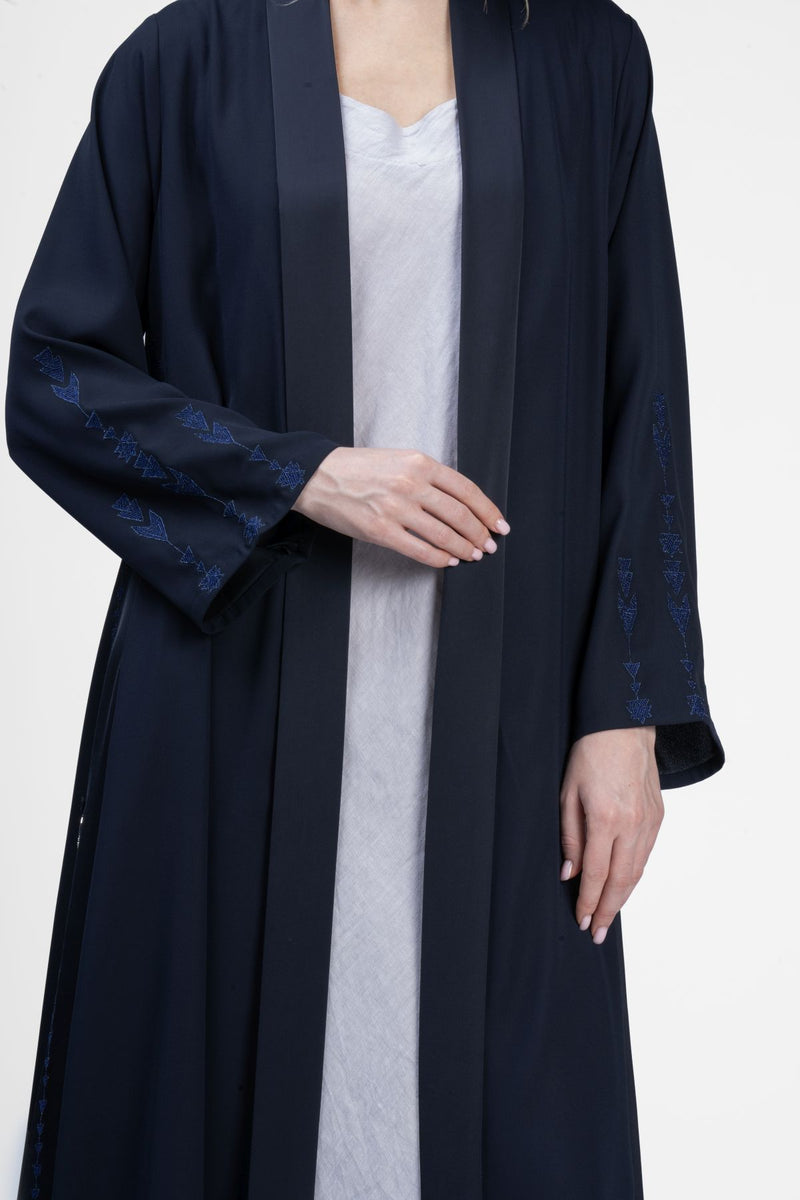 RMD2404-BL Classic Noir Black Abaya