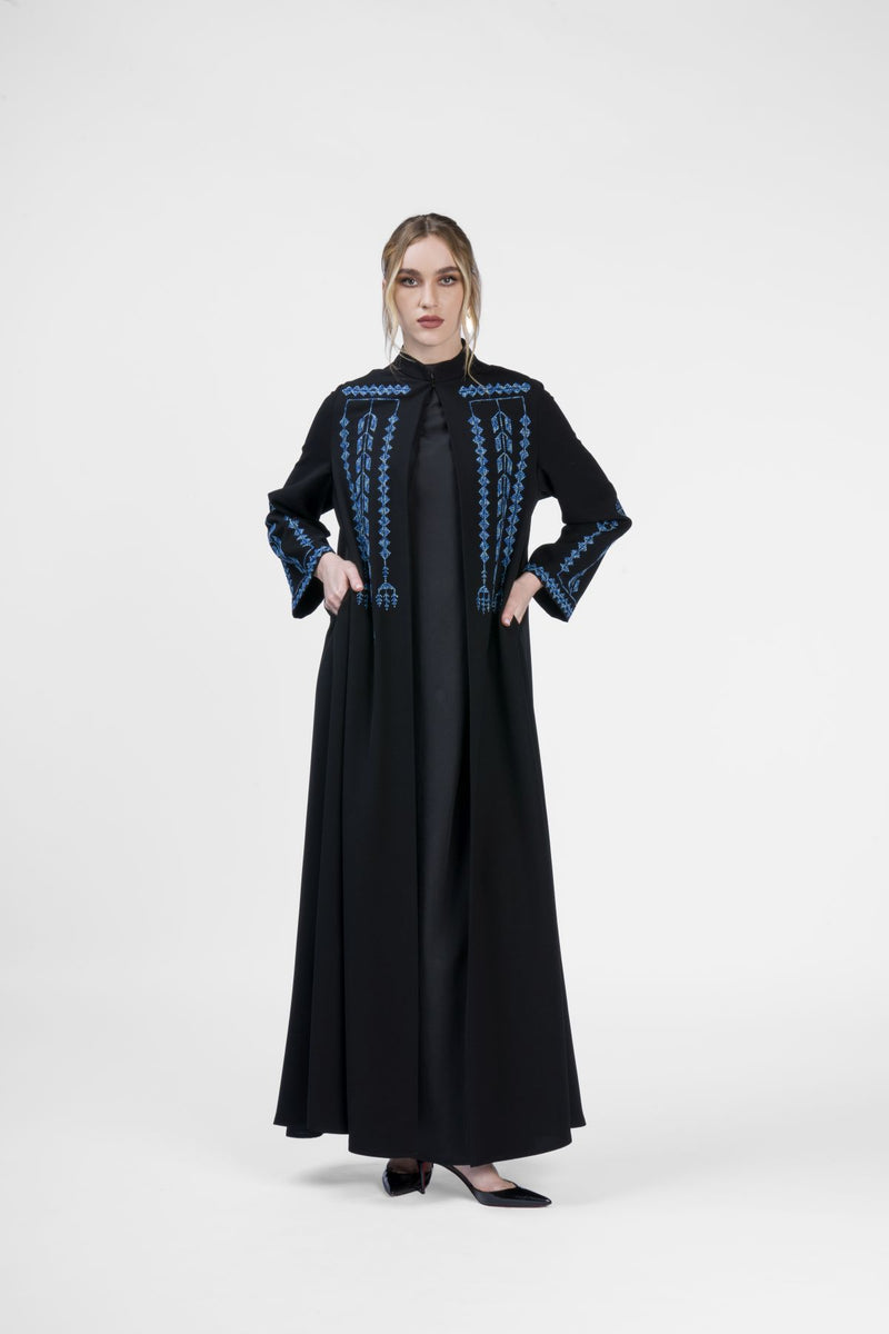 RMD2405 Azure Melody Blue Abaya