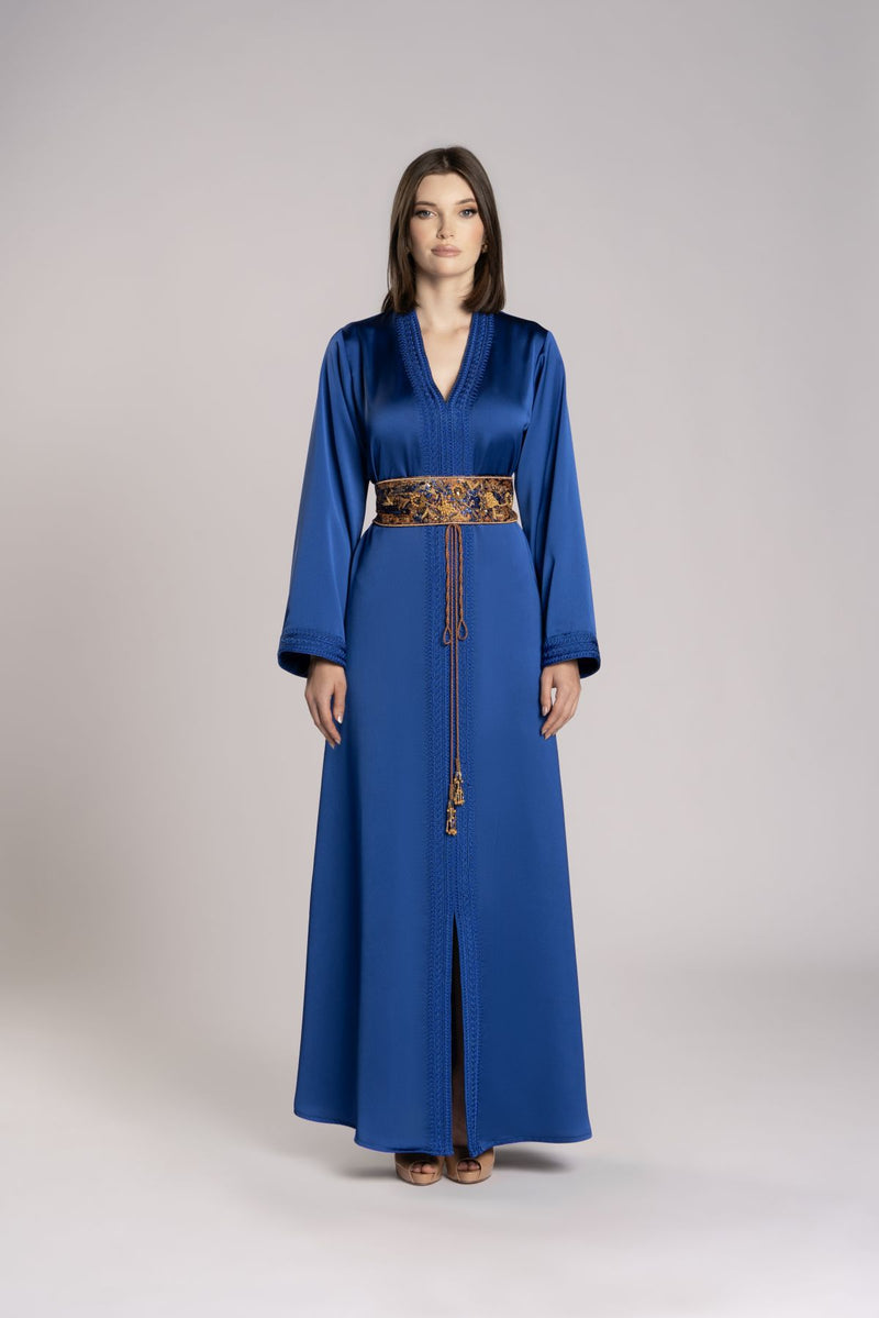 RMDHC2504 Blue Chiffon Grace Haute Couture Limited Abaya