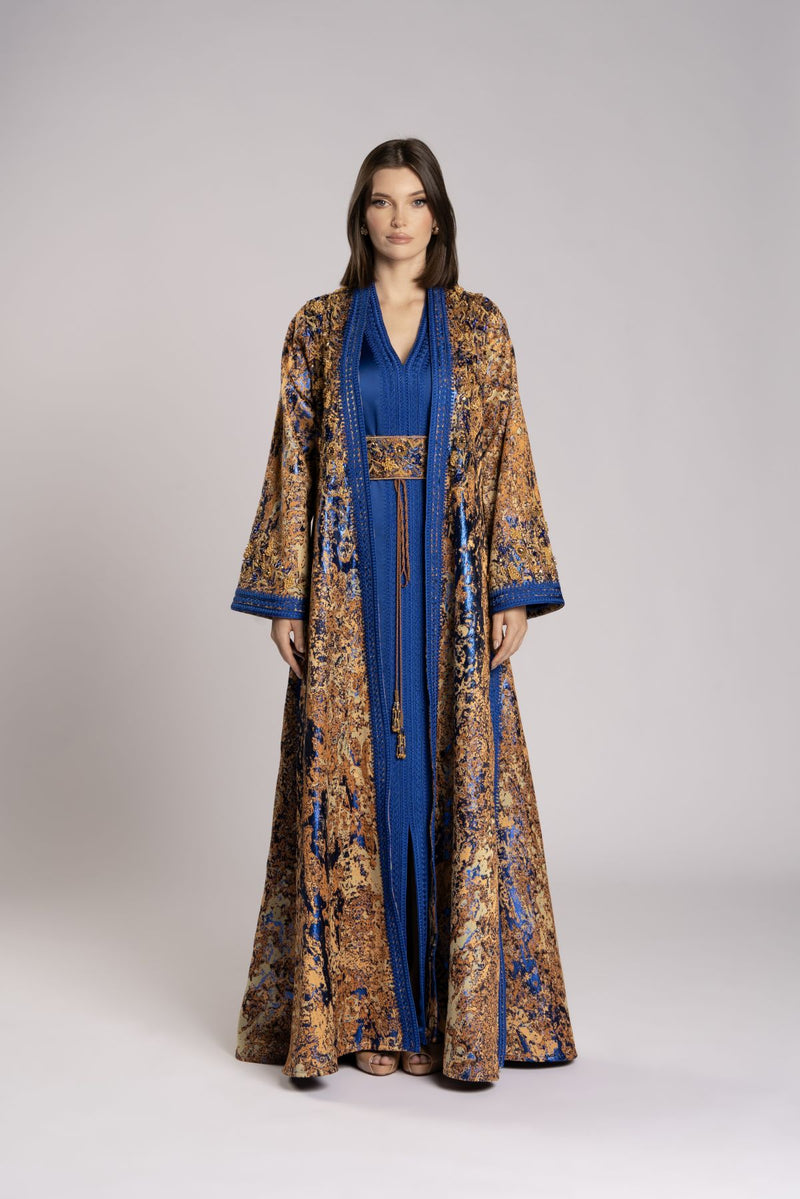 RMDHC2504 Blue Chiffon Grace Haute Couture Limited Abaya