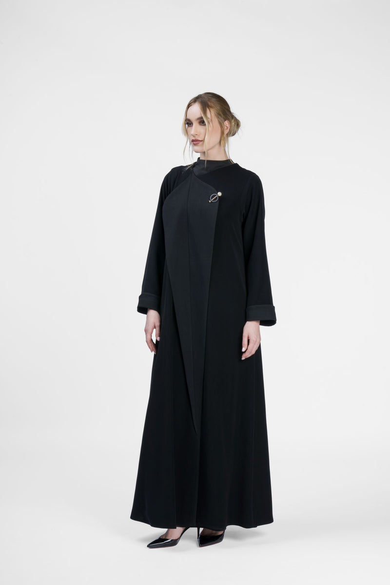 RMD2408-BLK Luxurious Splendor Abaya