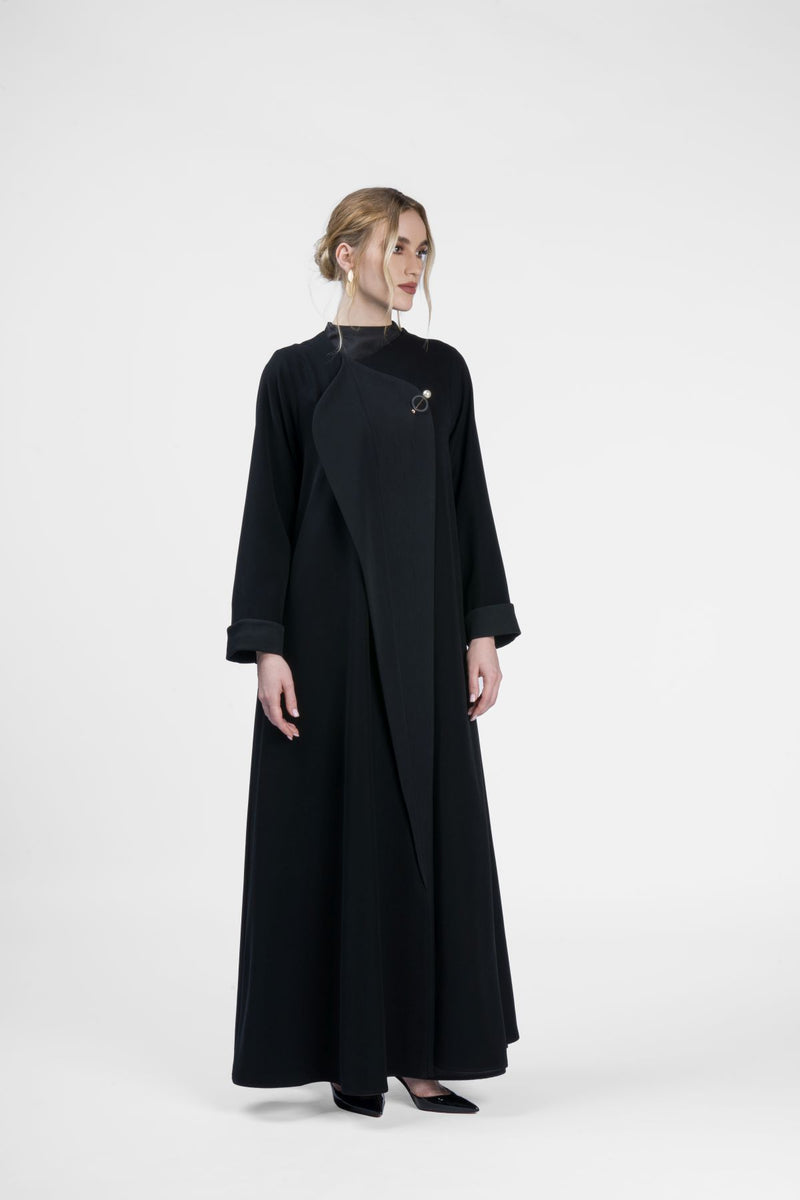 RMD2408-BLK Luxurious Splendor Abaya