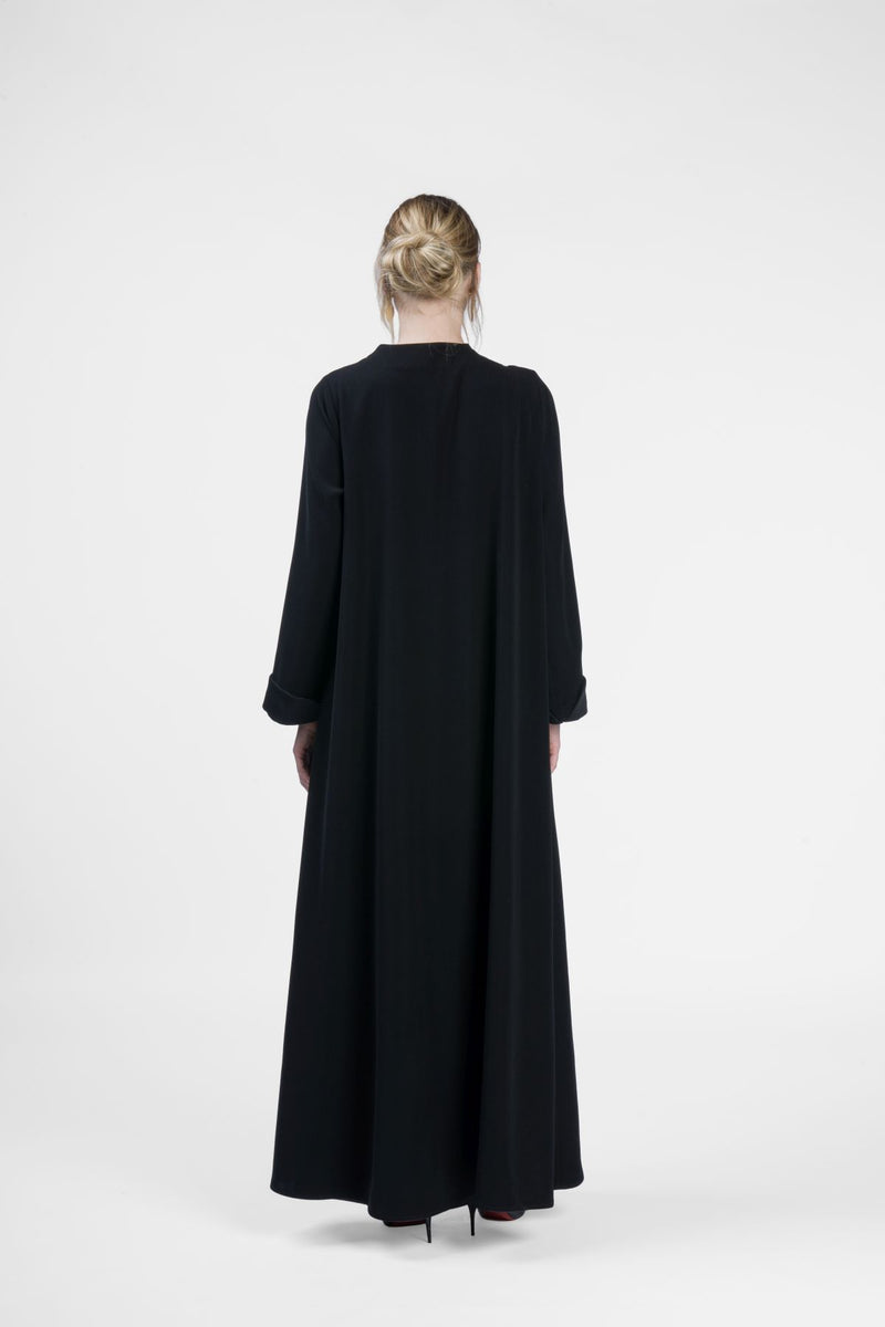 RMD2408-BLK Luxurious Splendor Abaya