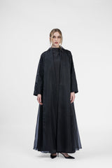 RMD2403 Regal Reflection Black  Abaya