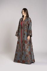 RMDHC2502 Maroon Elegance Haute Couture Limited Abaya