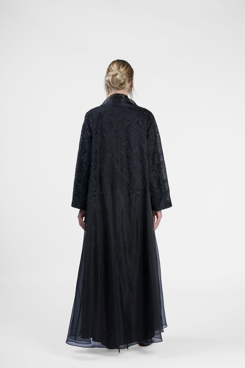 RMD2403 Regal Reflection Black  Abaya