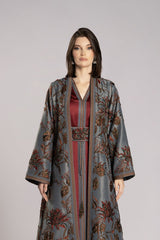 RMDHC2502 Maroon Elegance Haute Couture Limited Abaya