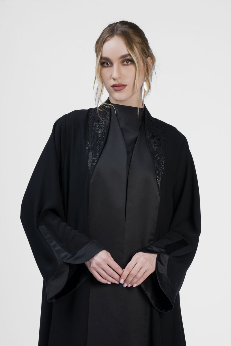 RMD2401 Elegant Essence Black Abaya