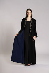 RMD2503 Midnight Radiance Navy Suit Abaya