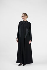 RMD2407 Layered Elegance Black Abaya