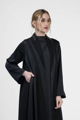 RMD2402-BLK Midnight Serenity Black Abaya