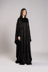 RMDHC2505-BLACK Ethereal Charm Hooded Limited Abaya