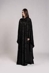 RMDHC2505-BLACK Ethereal Charm Hooded Limited Abaya