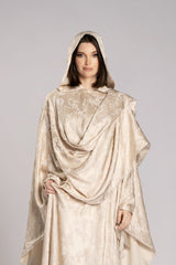 RMDHC2505-BEIGE Ethereal Charm Hooded Limited Abaya