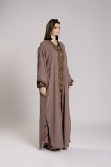 RMDCB2501 Ethereal Layers Kimono Abaya with Inner Dress