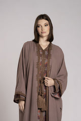 RMDCB2501 Ethereal Layers Kimono Abaya with Inner Dress