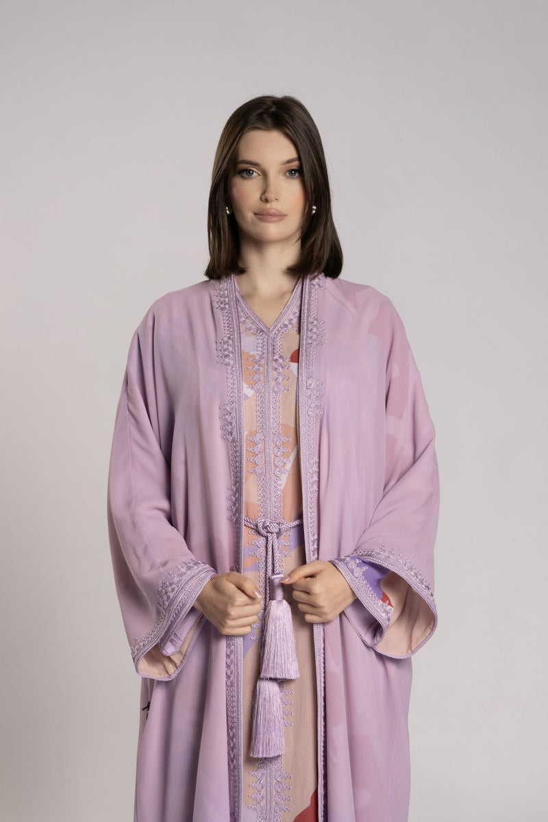 RMDCB2502 Ethereal Layers Kimono Abaya with Inner Dress