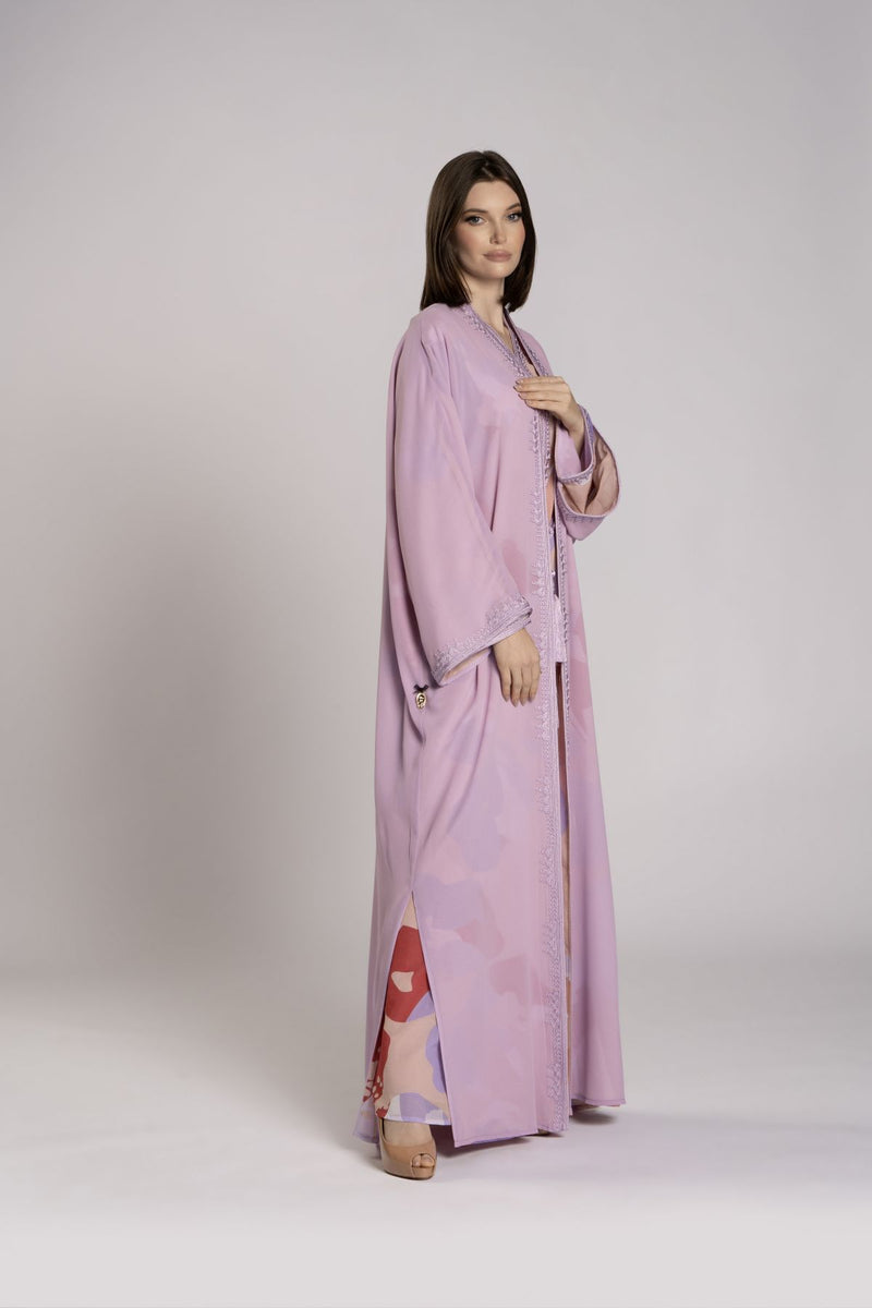 RMDCB2502 Ethereal Layers Kimono Abaya with Inner Dress