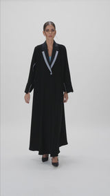 ED2302 Extended Sleeves With Button Abaya