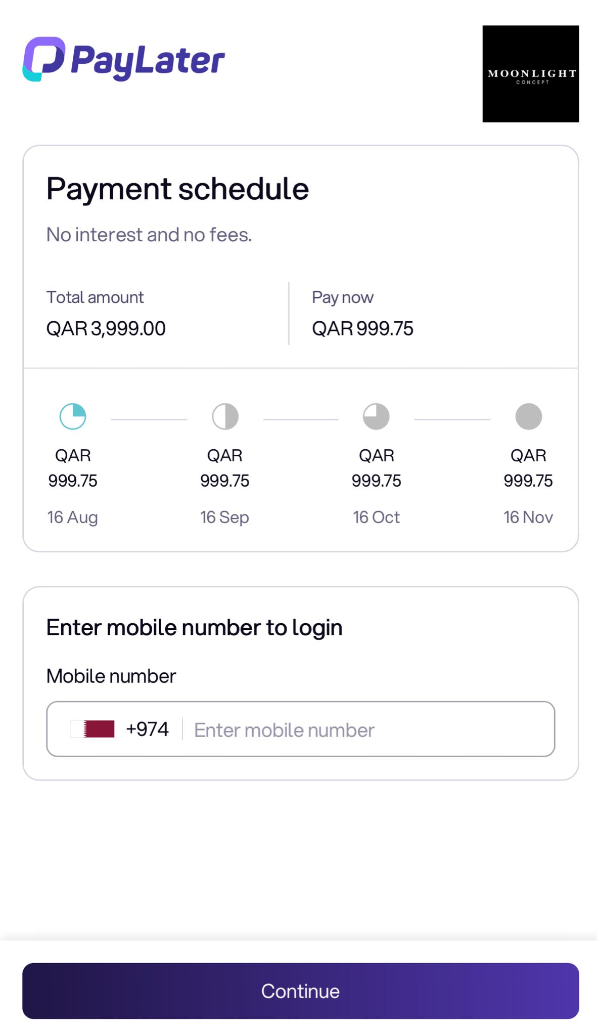 LOGIN/REGISTER PAYLATER & PAY