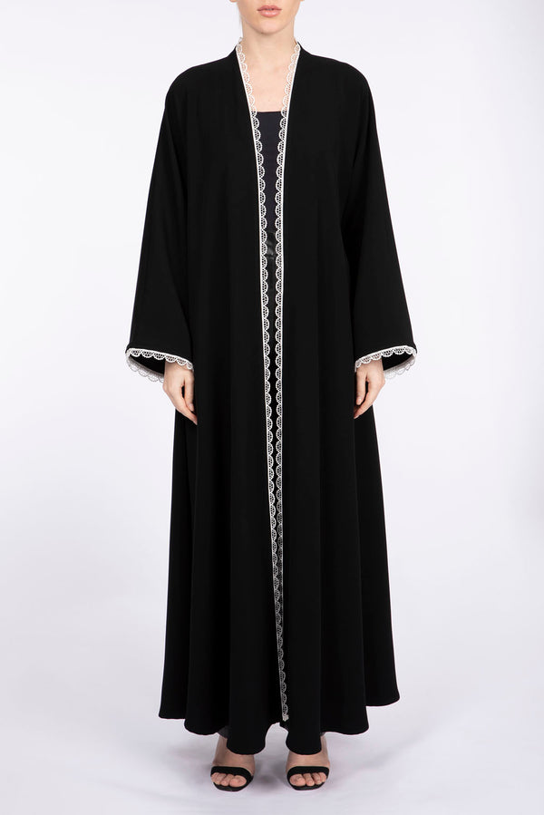 RMD2308 Dentelle Lace Highlights Embellished Abaya