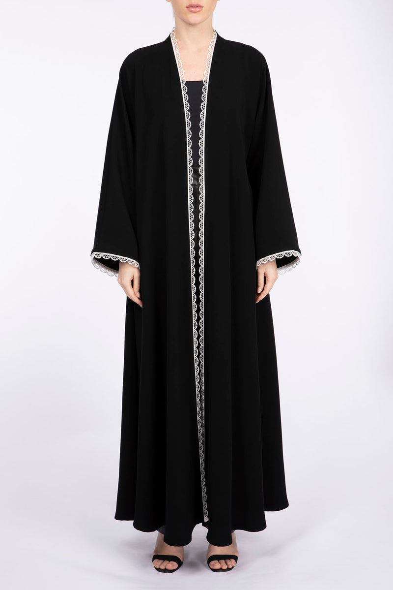 RMD2308 Dentelle Lace Highlights Embellished Abaya