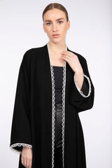 RMD2308 Dentelle Lace Highlights Embellished Abaya