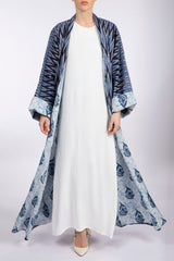 RMDPB2303 Light and Dark Blue Printed Cotton Kimono