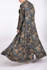 RTWS2303 Abstract Printed Dark Gray Suit