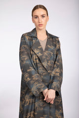 RTWS2303 Abstract Printed Dark Gray Suit